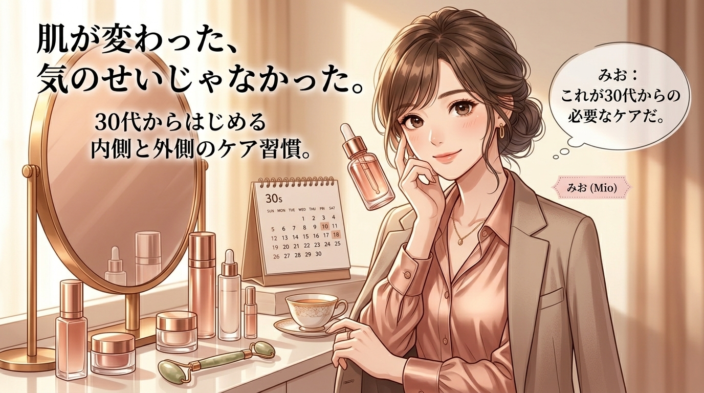 年齢とともに肌が変わる理由｜30代から始めたいエイジングケア習慣を整理