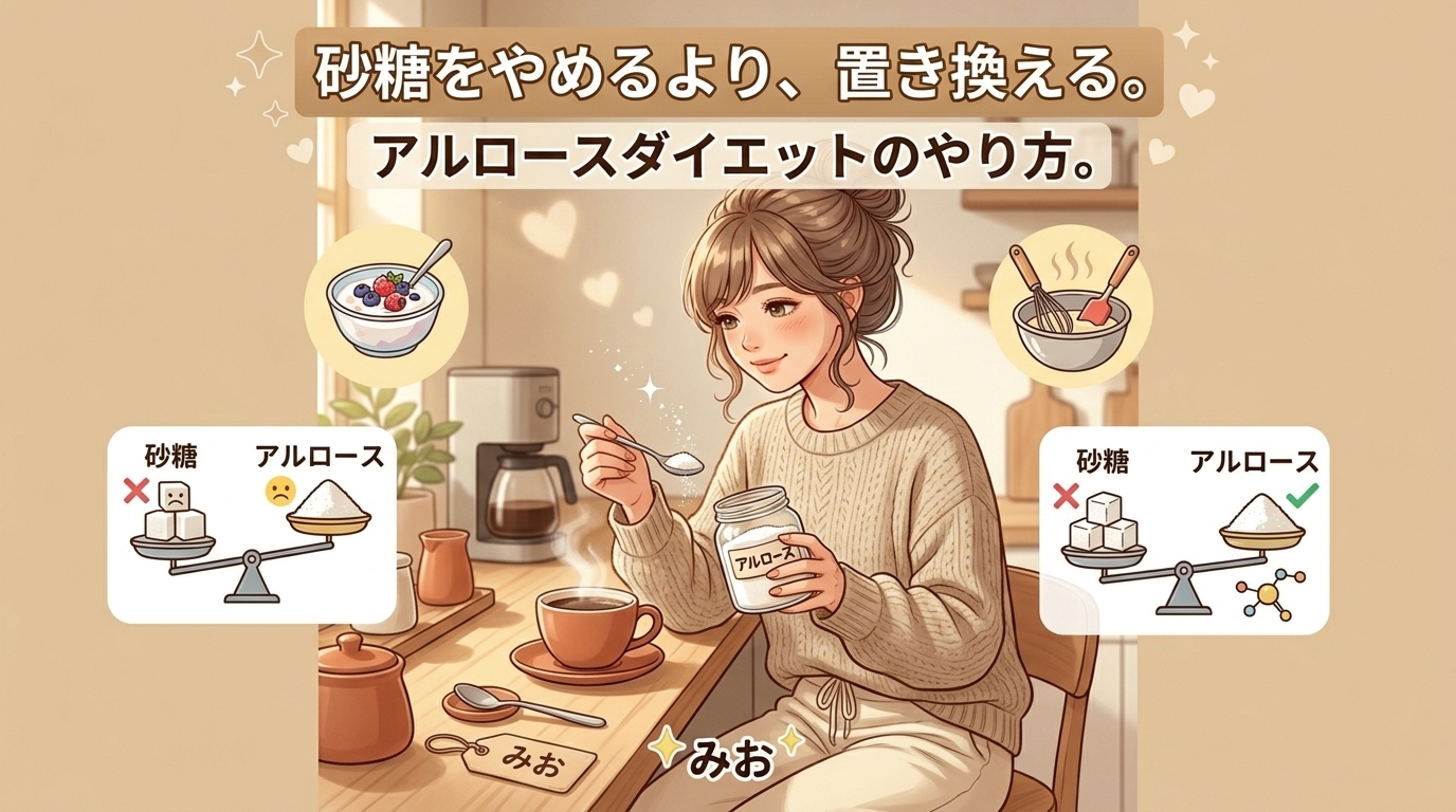アルロースダイエットのやり方｜効果的な使い方と続けるコツ
