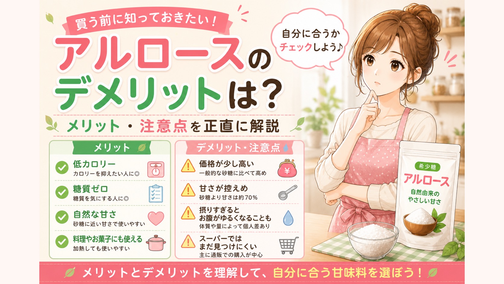 アルロースのデメリットとは？メリットとあわせてわかりやすく解説