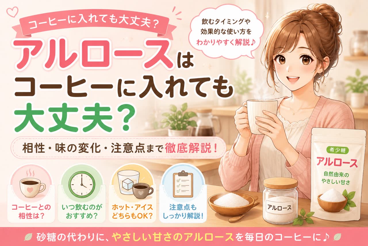 アルロースはコーヒーに入れても大丈夫？飲み方・タイミング・注意点を解説