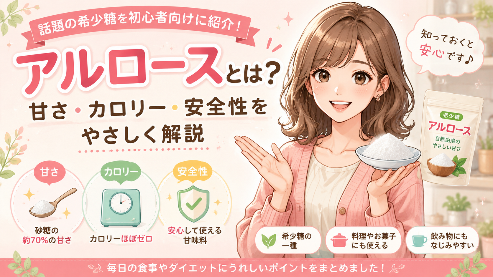 アルロースとは？特徴・甘さ・カロリー・安全性を初心者向けに解説