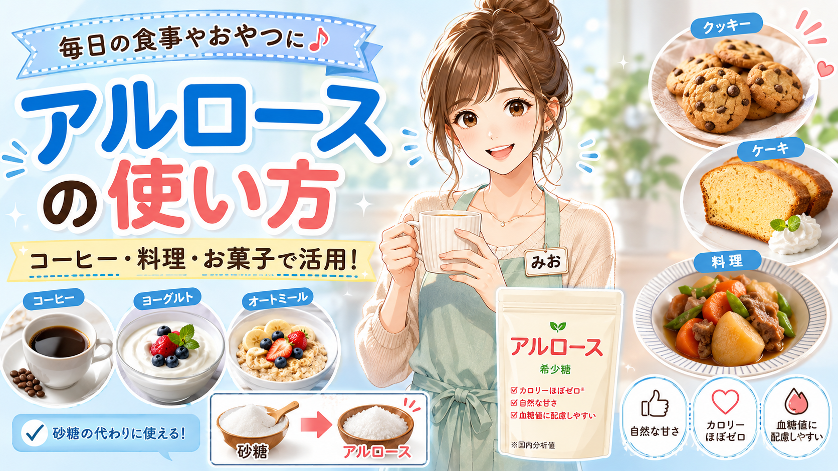 アルロースの使い方｜コーヒー・料理・お菓子で失敗しない活用法