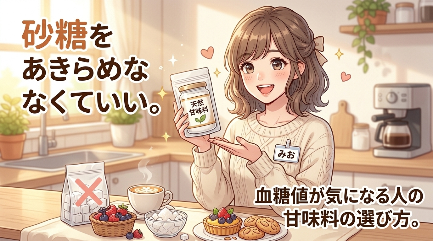 血糖値が気になる人に教えたい「砂糖の代替案」｜アルロースって何？