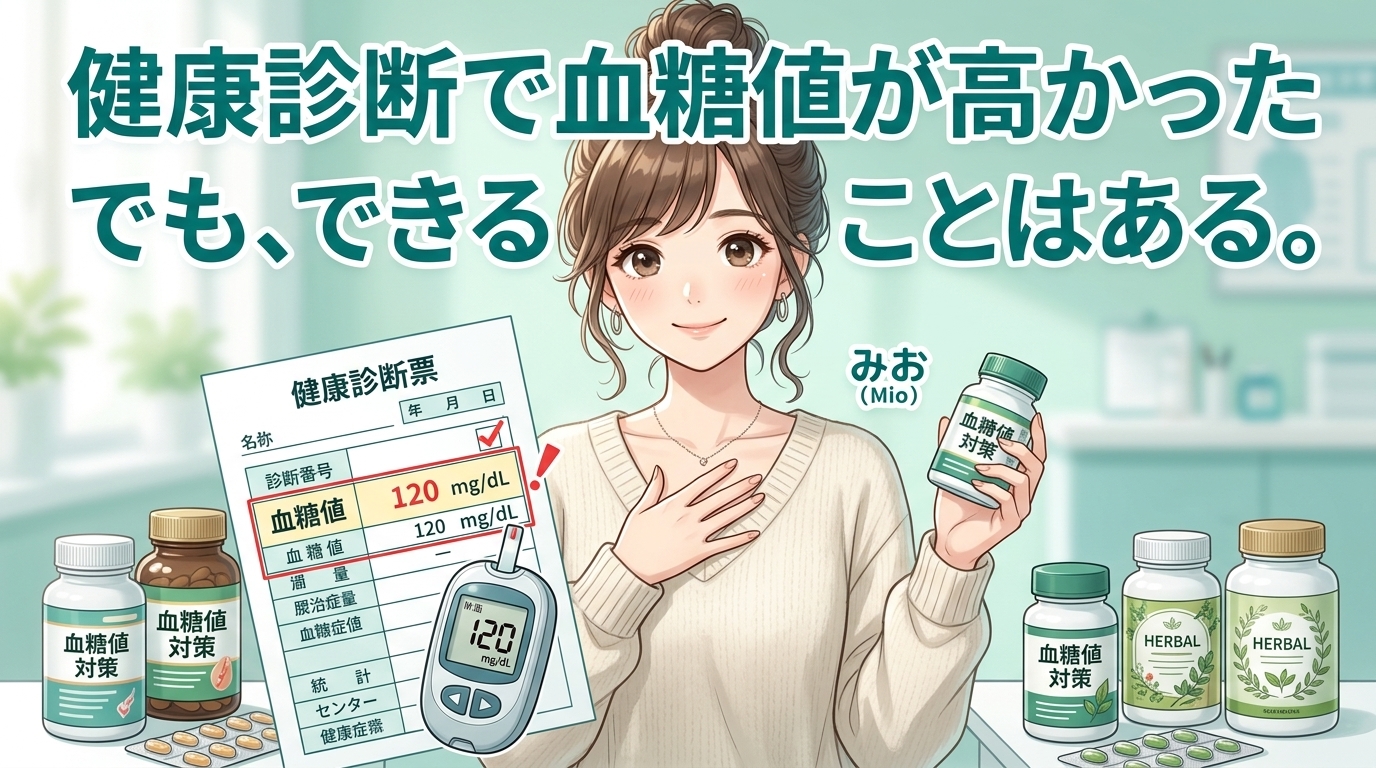健康診断で血糖値が気になった人へ｜数値の見方と毎日できる対策を整理