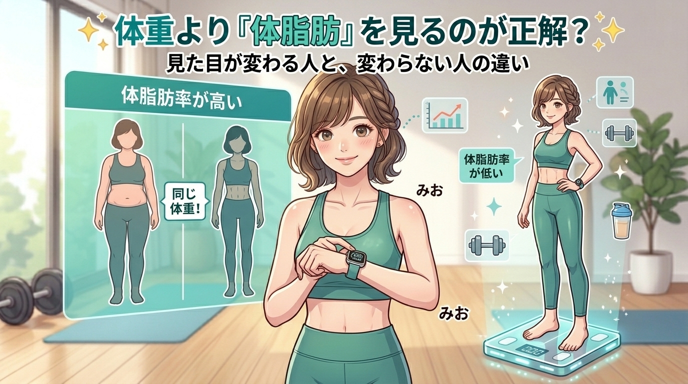 体重より体脂肪を見たほうがいい？見た目が変わる人・変わらない人の違い