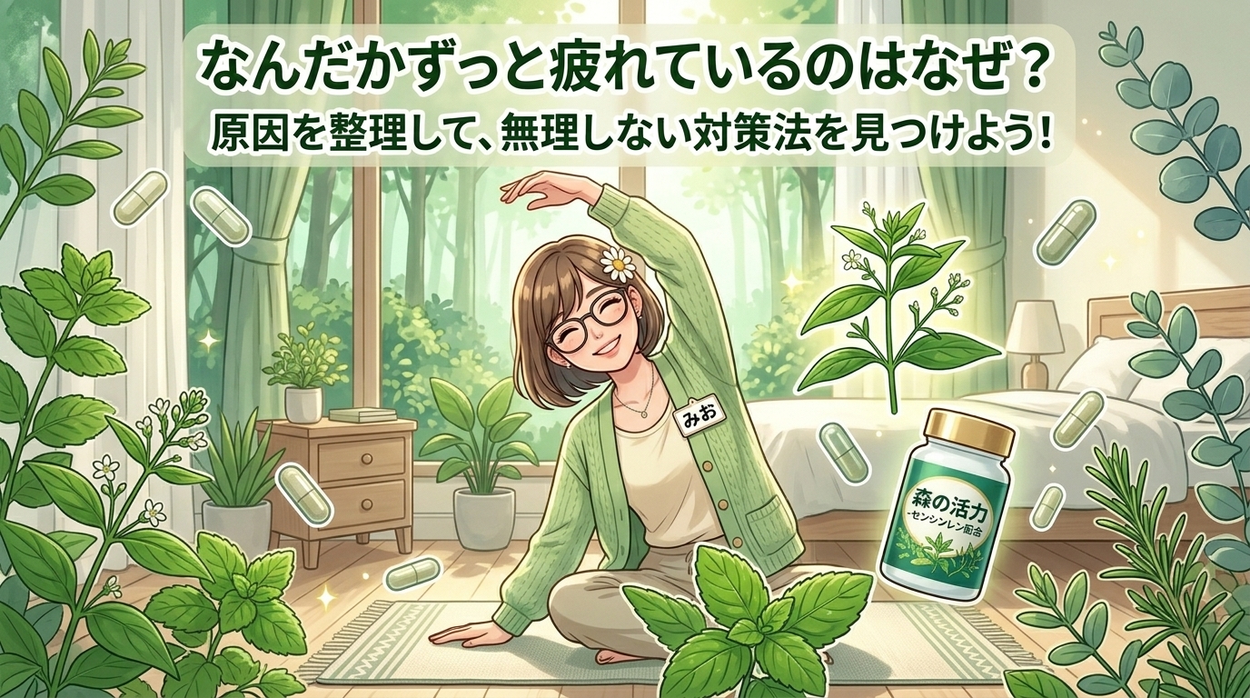 いつも疲れやすいのはなぜ？原因を整理して、無理なく対策する方法