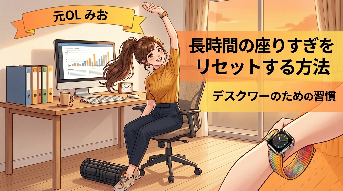 座りっぱなしの身体をリセットする方法｜デスクワーカーのための習慣術