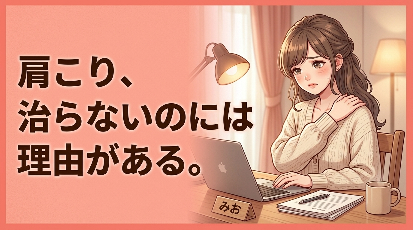 デスクワークの肩こりが治らない理由と今日からできる解消法