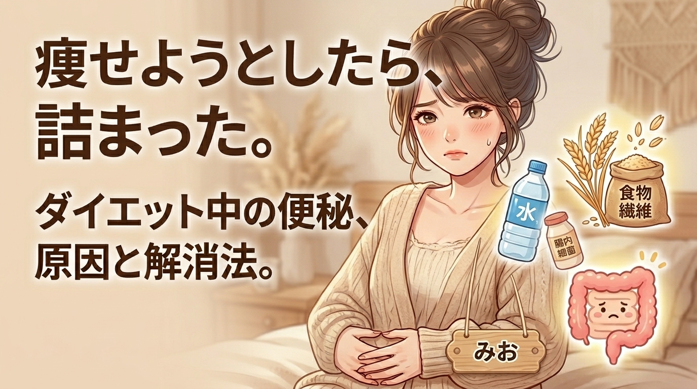 ダイエット中の便秘｜原因と解消法をわかりやすく解説