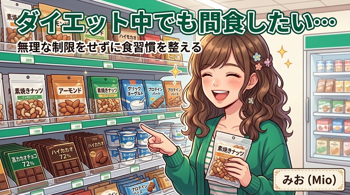 ダイエット中でも間食したい…我慢しすぎない食事習慣を整理