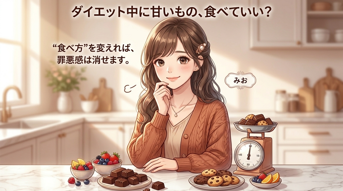 ダイエット中に甘いものを食べてもいい？罪悪感なく楽しむ賢い付き合い方