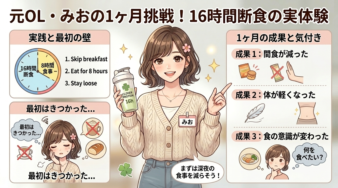 16時間断食を1ヶ月試してみた