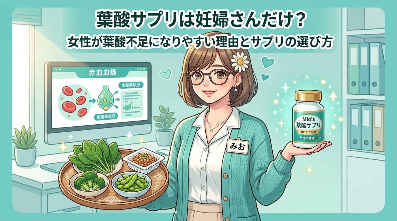 葉酸サプリって妊婦だけじゃない？女性が不足しやすい理由と選び方を整理