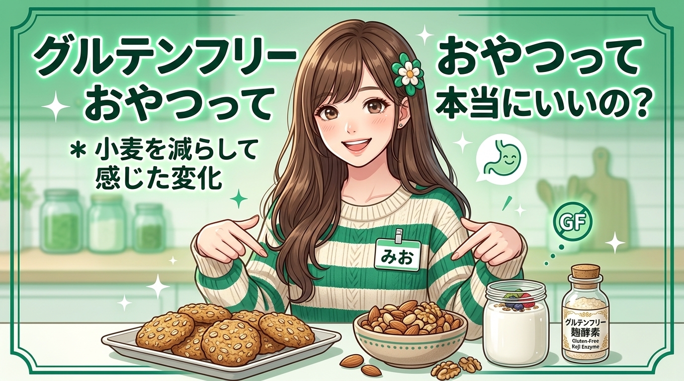 グルテンフリーおやつって本当にいい？小麦を減らして感じた食後の変化