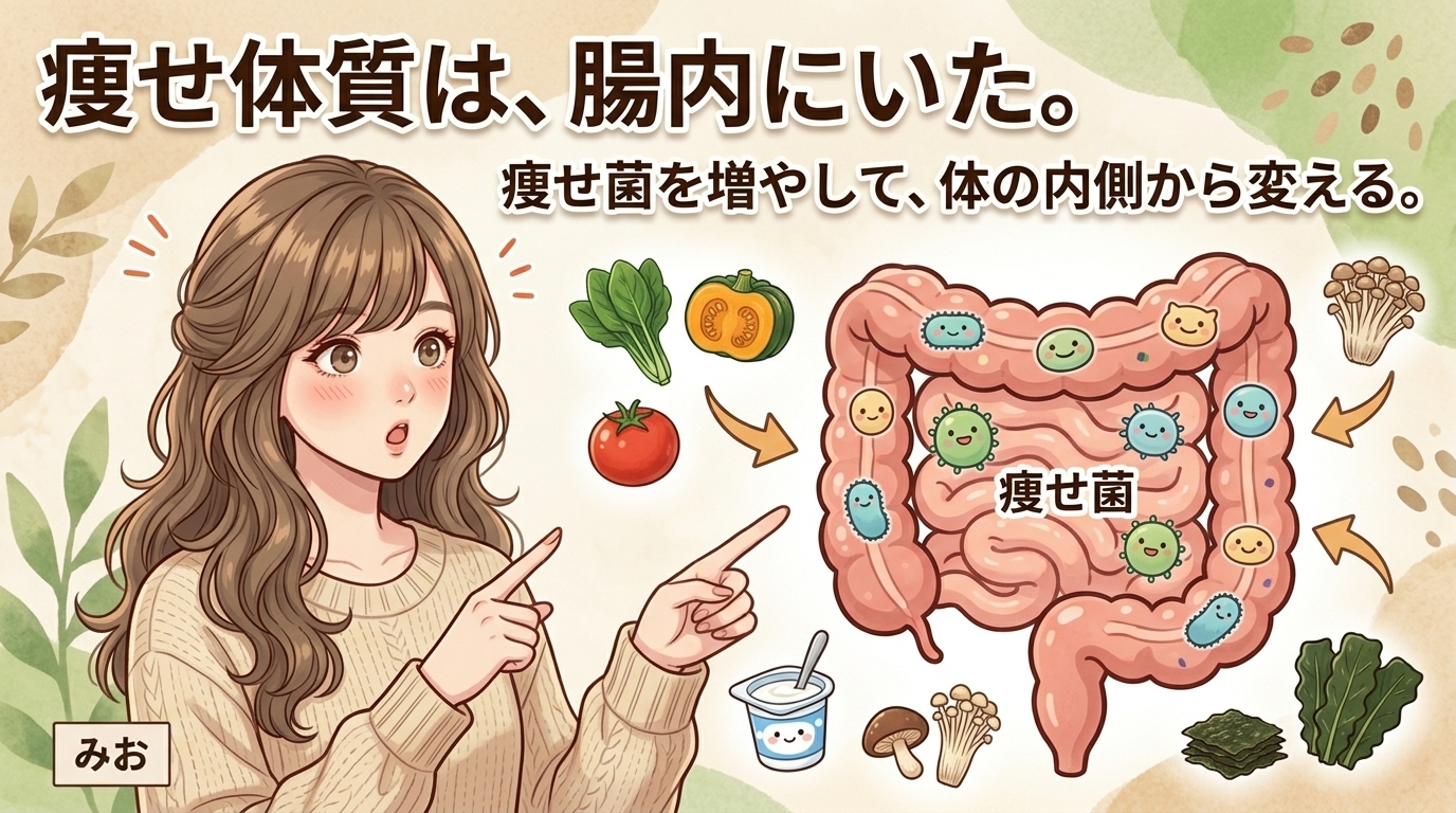 痩せ菌を増やす食事と習慣｜腸内フローラを整えて痩せやすい体質をつくる方法