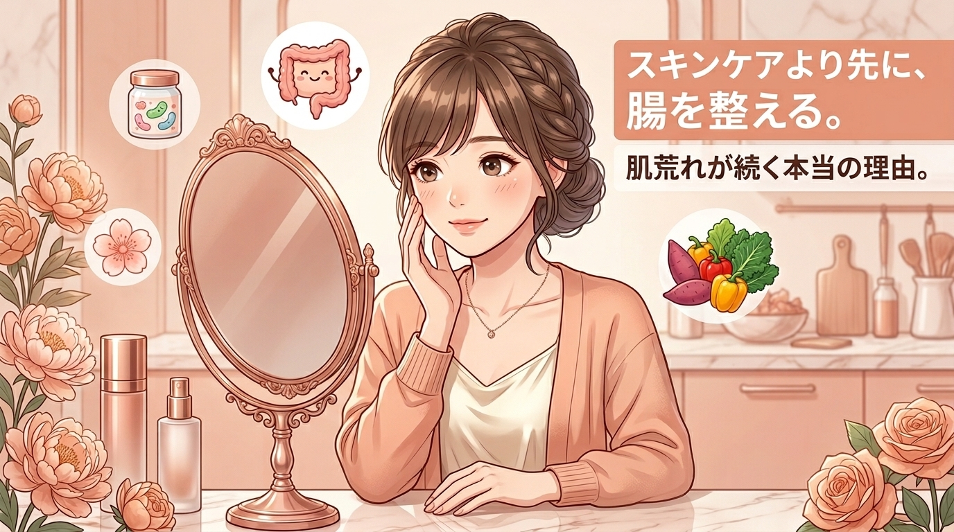 腸活と美肌の関係｜肌荒れが続く原因は腸にあった