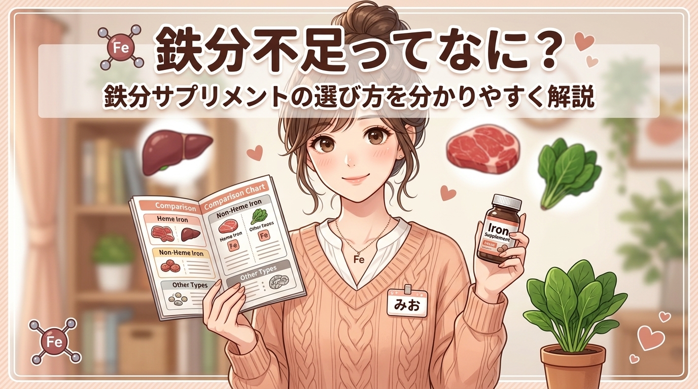 鉄分不足ってどんな状態？鉄分サプリの選び方をわかりやすく解説