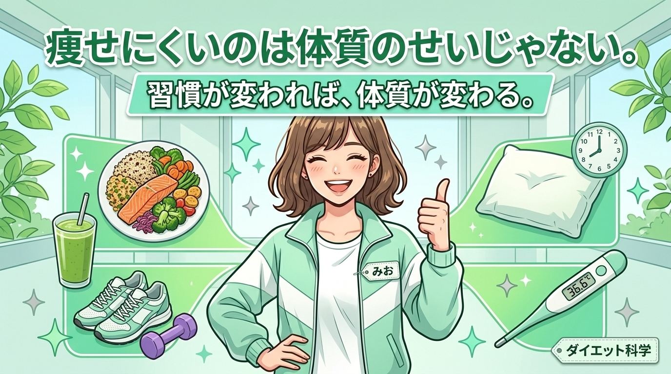 痩せやすい体質の作り方｜代謝を上げる5つの習慣を整理