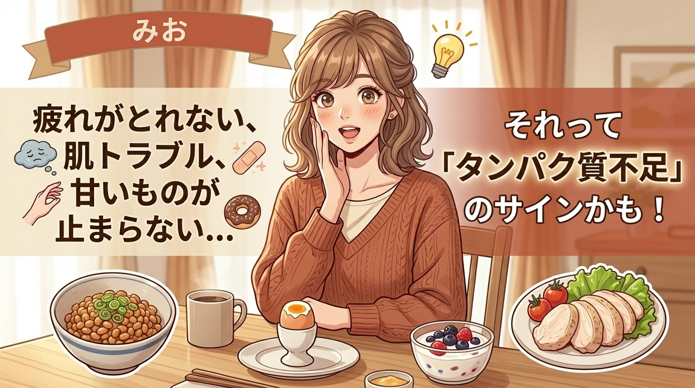 タンパク質が足りていない女性の特徴｜不足サインと食事で補う方法