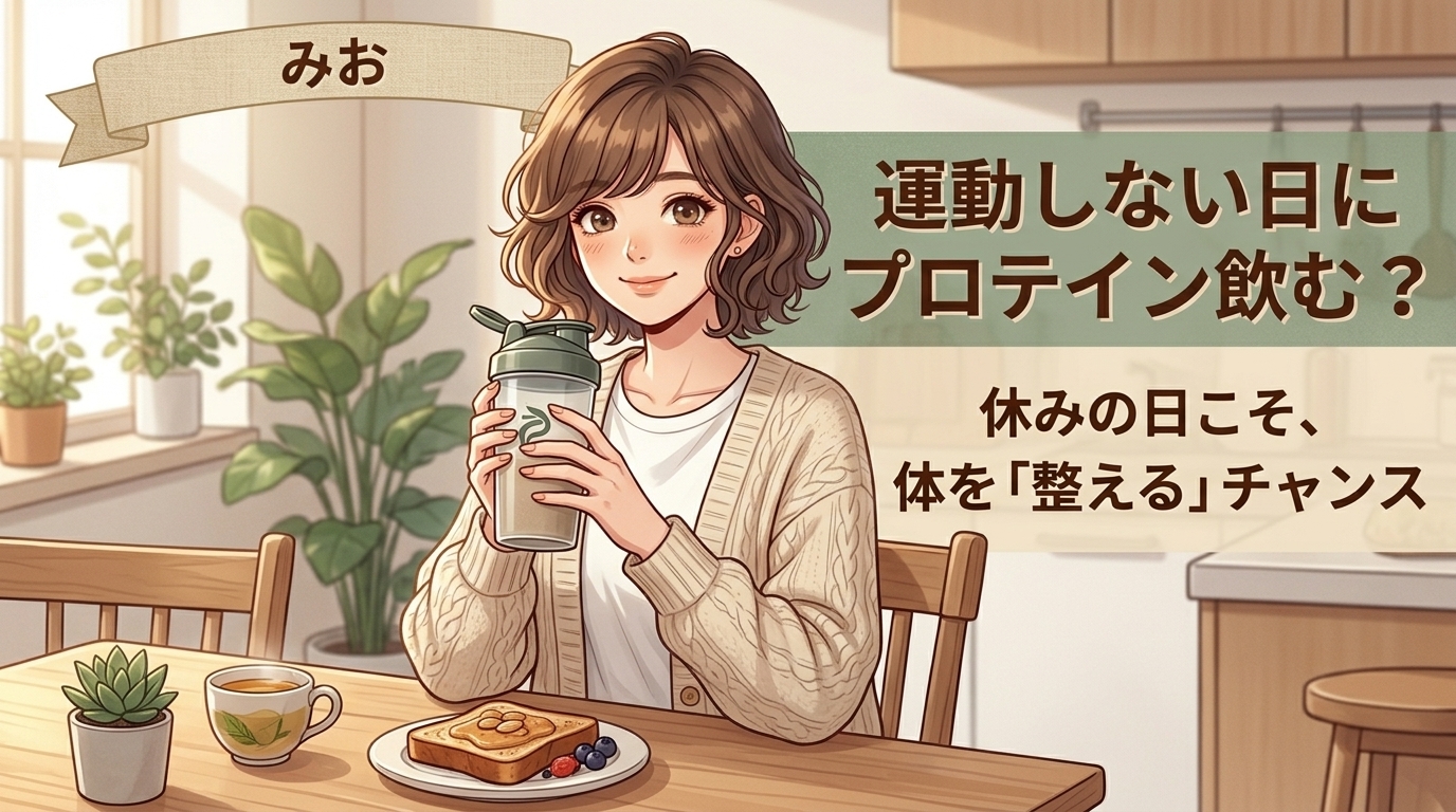運動しない日もプロテインは飲むべき？休息日の正しい活用法