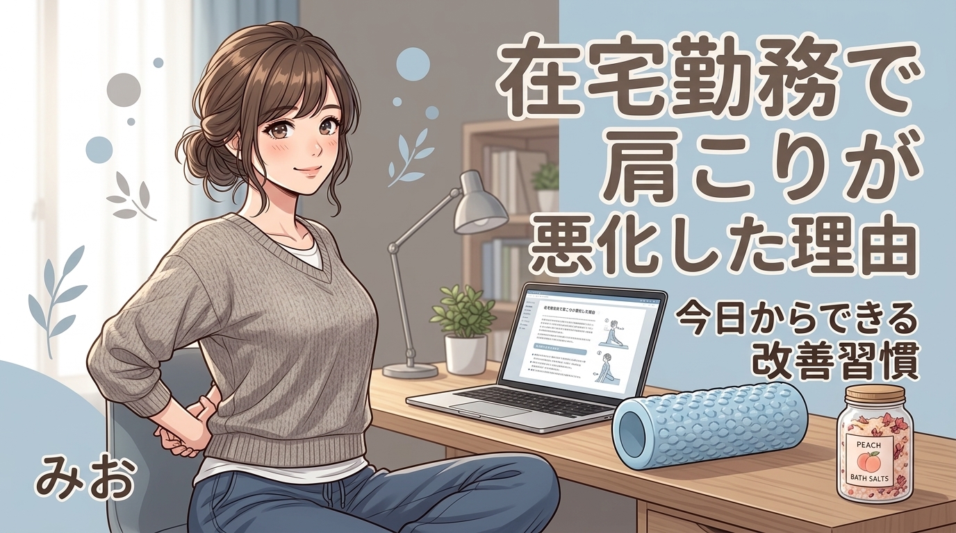 在宅ワークで肩こりがひどくなった理由｜今日からできる改善習慣