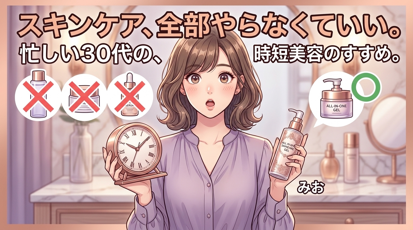 忙しい30代におすすめ｜オールインワンジェルで叶えるスキンケア時短術