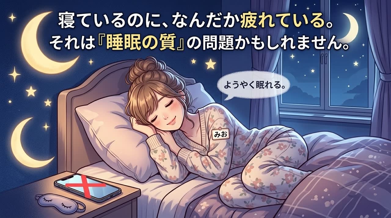 眠りが浅いときの睡眠習慣を整理する記事のアイキャッチ