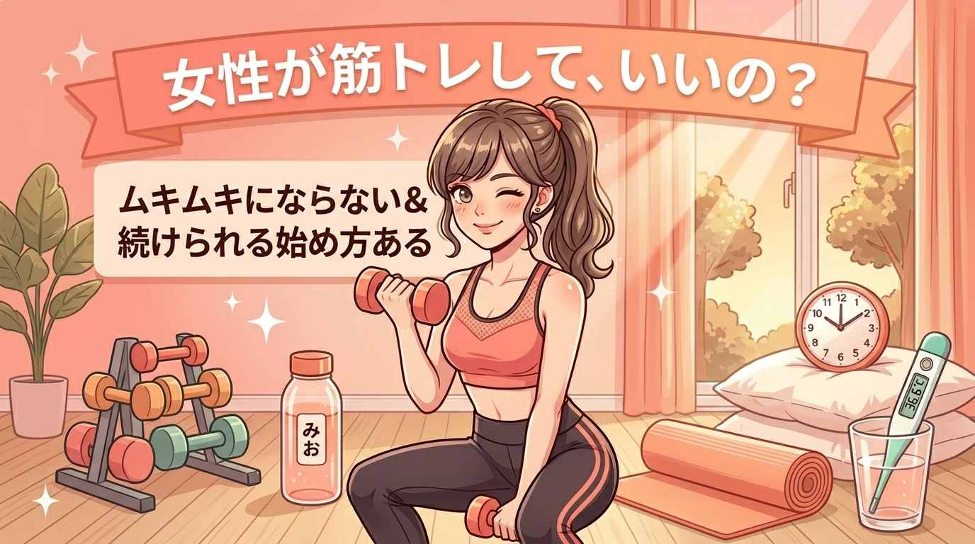 筋トレ初心者の女性が最初に知っておくべきこと｜失敗しない始め方を整理