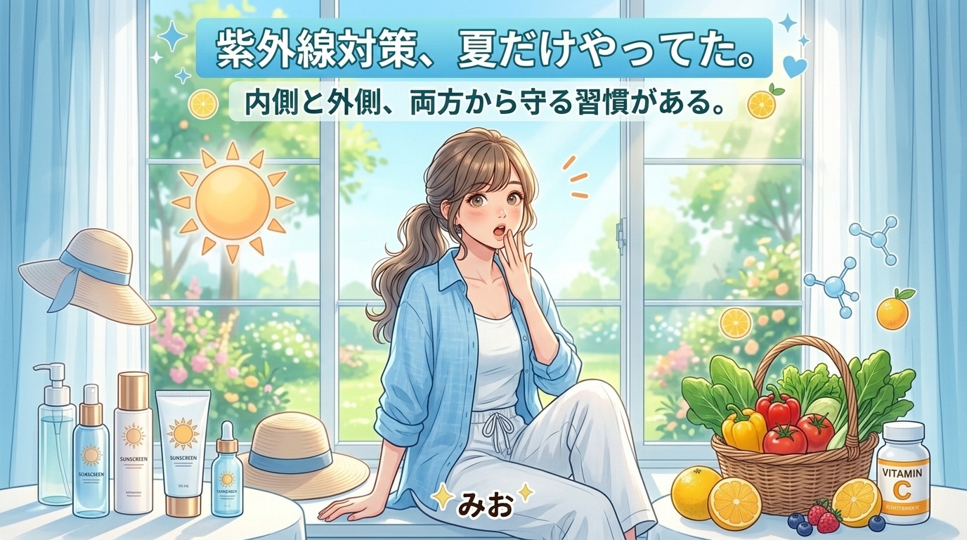 紫外線対策は夏だけじゃない｜内側と外側から守る習慣を整理