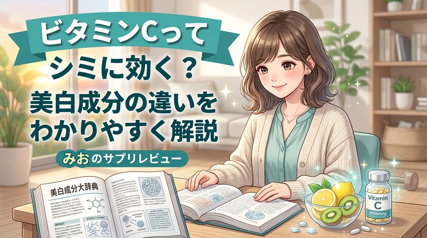 飲むビタミンCはシミに効く？美白成分の違いをわかりやすく整理