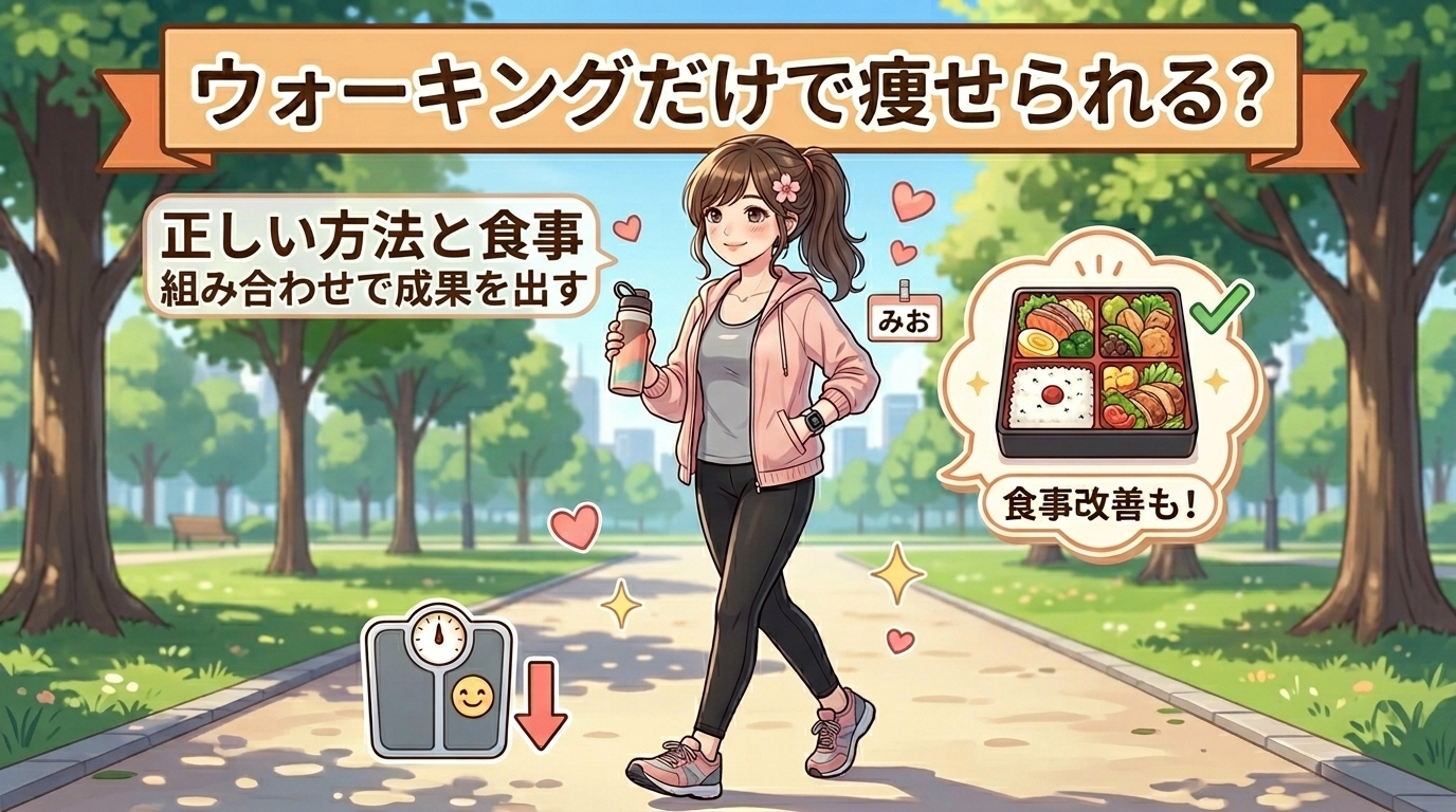 ウォーキングだけで痩せる？